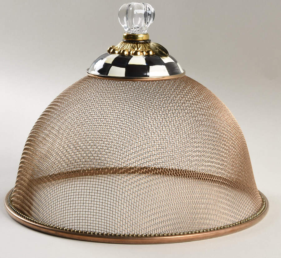 Courtly Check (Enamelware) Mesh Food Cover Dome by MacKenzie-Childs-1