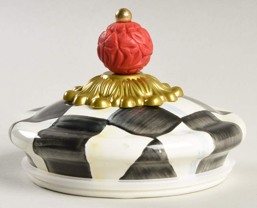 Courtly Check (Enamelware) Lid for Mini Canister by MacKenzie-Childs-1