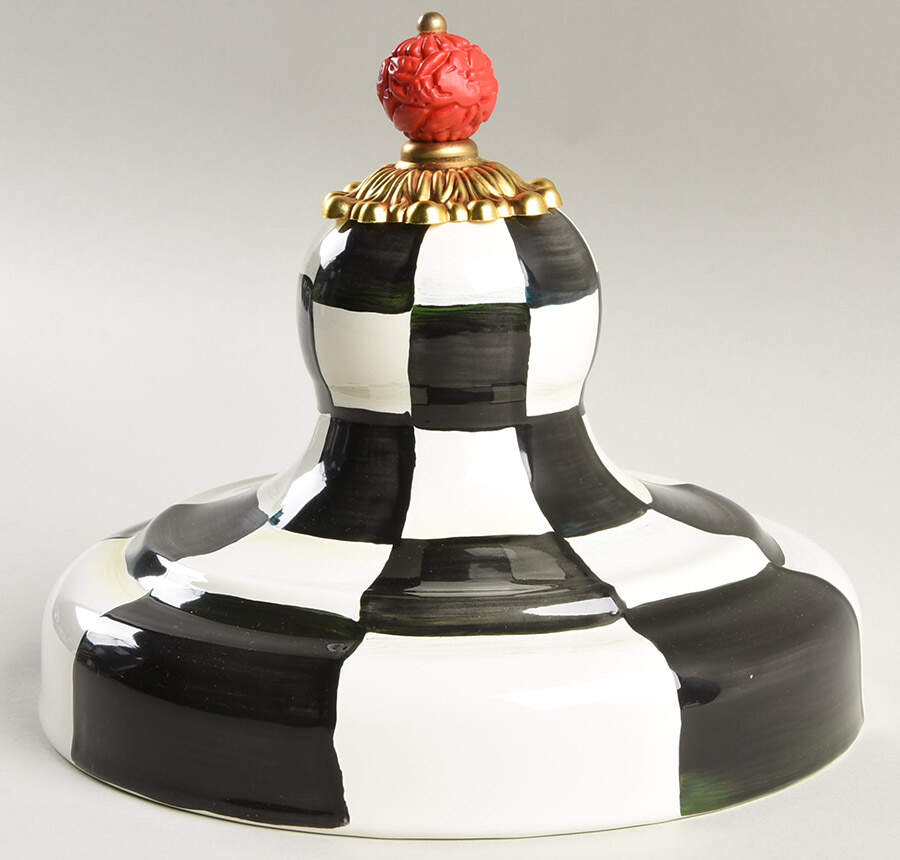 Courtly Check (Enamelware) Lid for Beverage Dispenser by MacKenzie-Childs-1