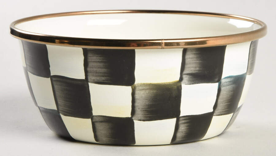 Courtly Check (Enamelware) 4" All Purpose Bowl by MacKenzie-Childs-1