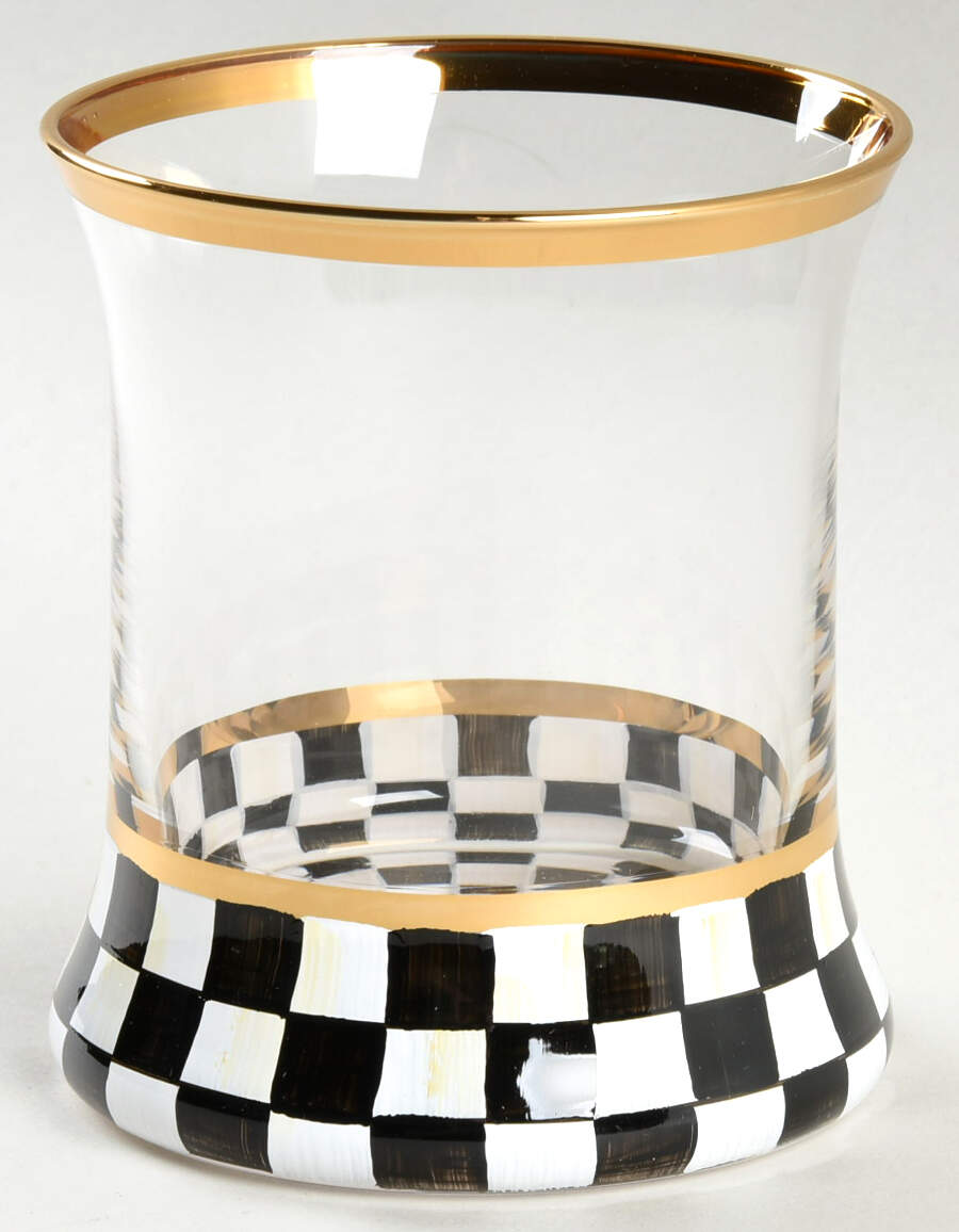 Courtly Check (Enamelware) Tumbler Glassware by MacKenzie-Childs-1