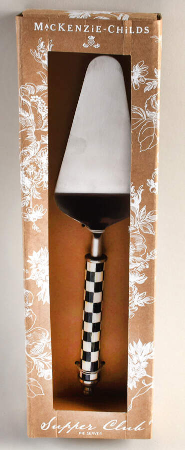 Courtly Check (Enamelware) Pie Server with Stainless Blade by MacKenzie-Childs-1
