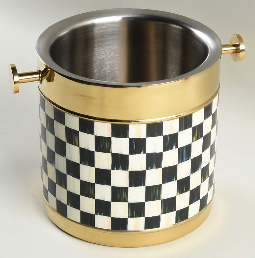Courtly Check (Enamelware) Ice Bucket by MacKenzie-Childs-1