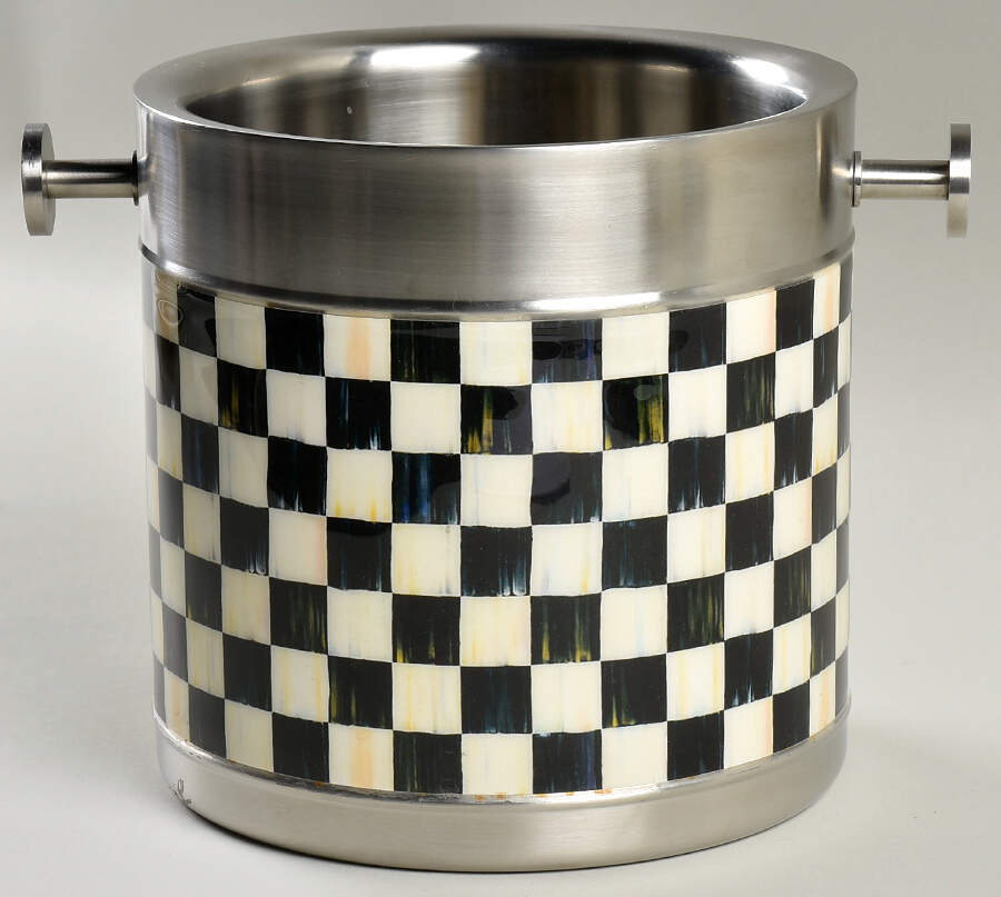 Courtly Check (Enamelware) Ice Bucket by MacKenzie-Childs-1