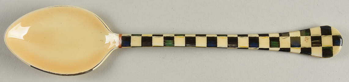 Courtly Check (Enamelware) Serving Spoon by MacKenzie-Childs-1