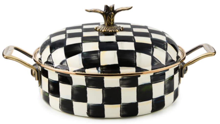 Courtly Check (Enamelware) 5 Qt Dutch Oven by MacKenzie-Childs-1