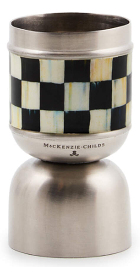 Courtly Check (Enamelware) Jigger by MacKenzie-Childs-1
