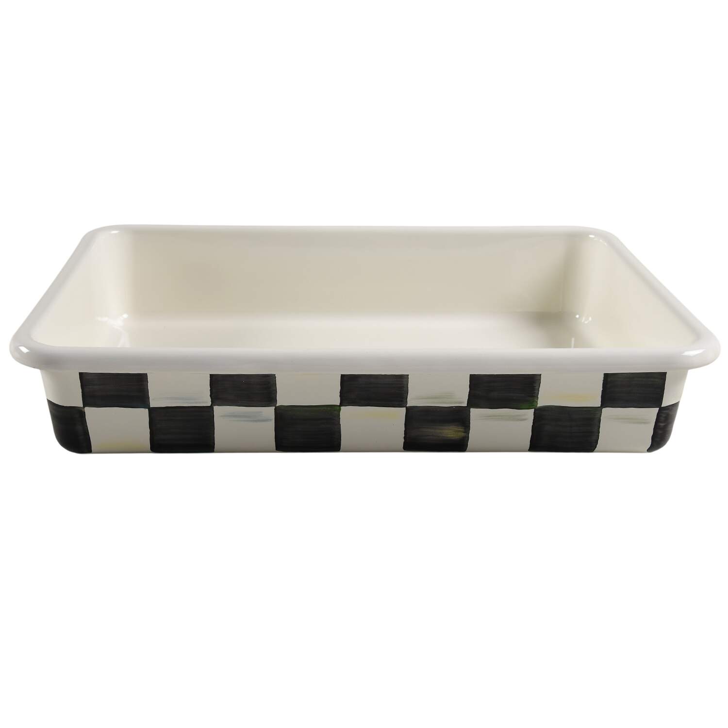 Courtly Check (Enamelware) 13"  Rectangular Baker by MacKenzie-Childs-1