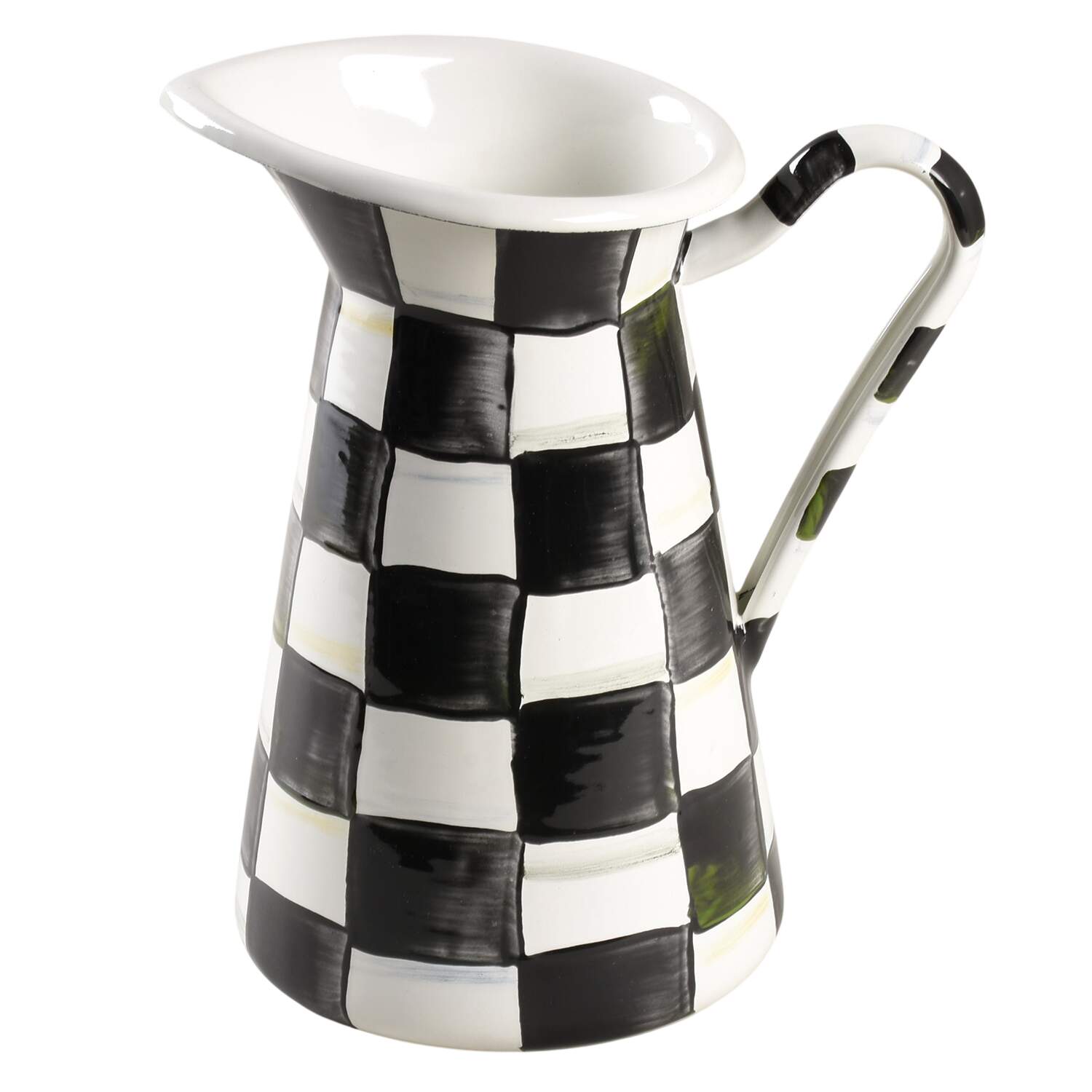 Courtly Check (Enamelware) 56 Oz Pitcher by MacKenzie-Childs-1