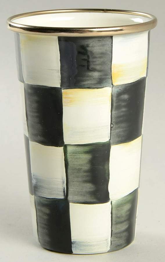 Courtly Check (Enamelware) Toothbrush Holder by MacKenzie-Childs-1