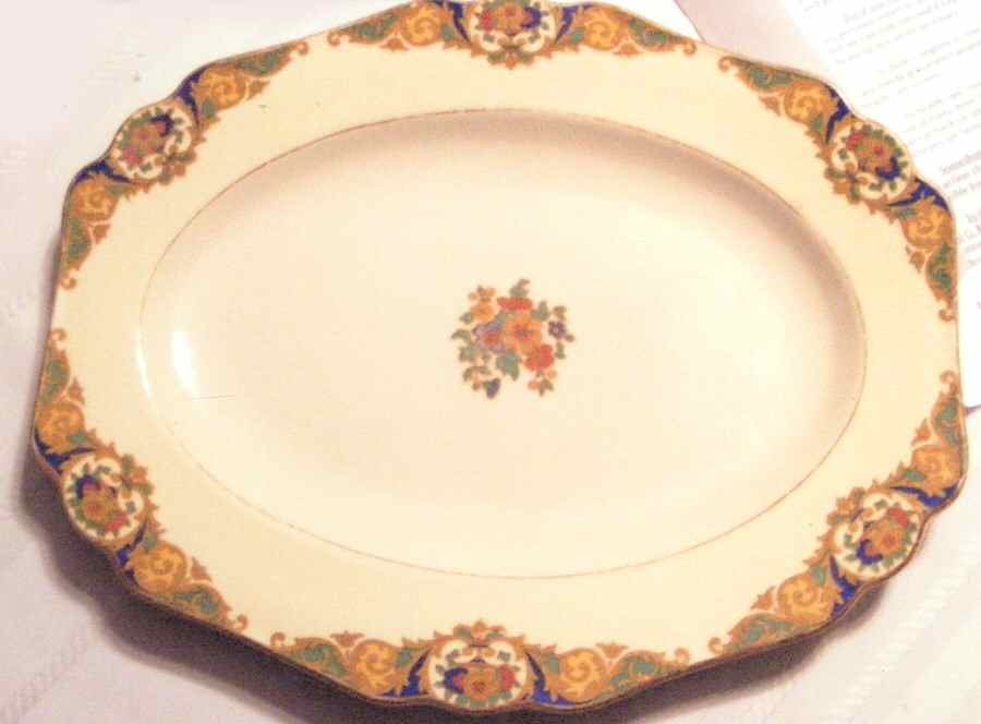 MAD226 12" Oval Serving Platter by John Maddock & Sons-1