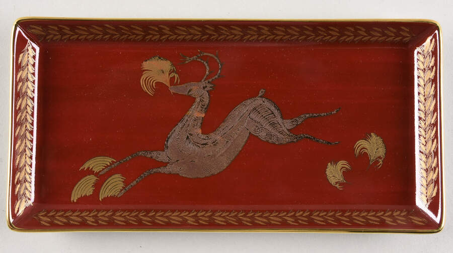 Leaping Deer Pencil Tray by Mottahedeh-1