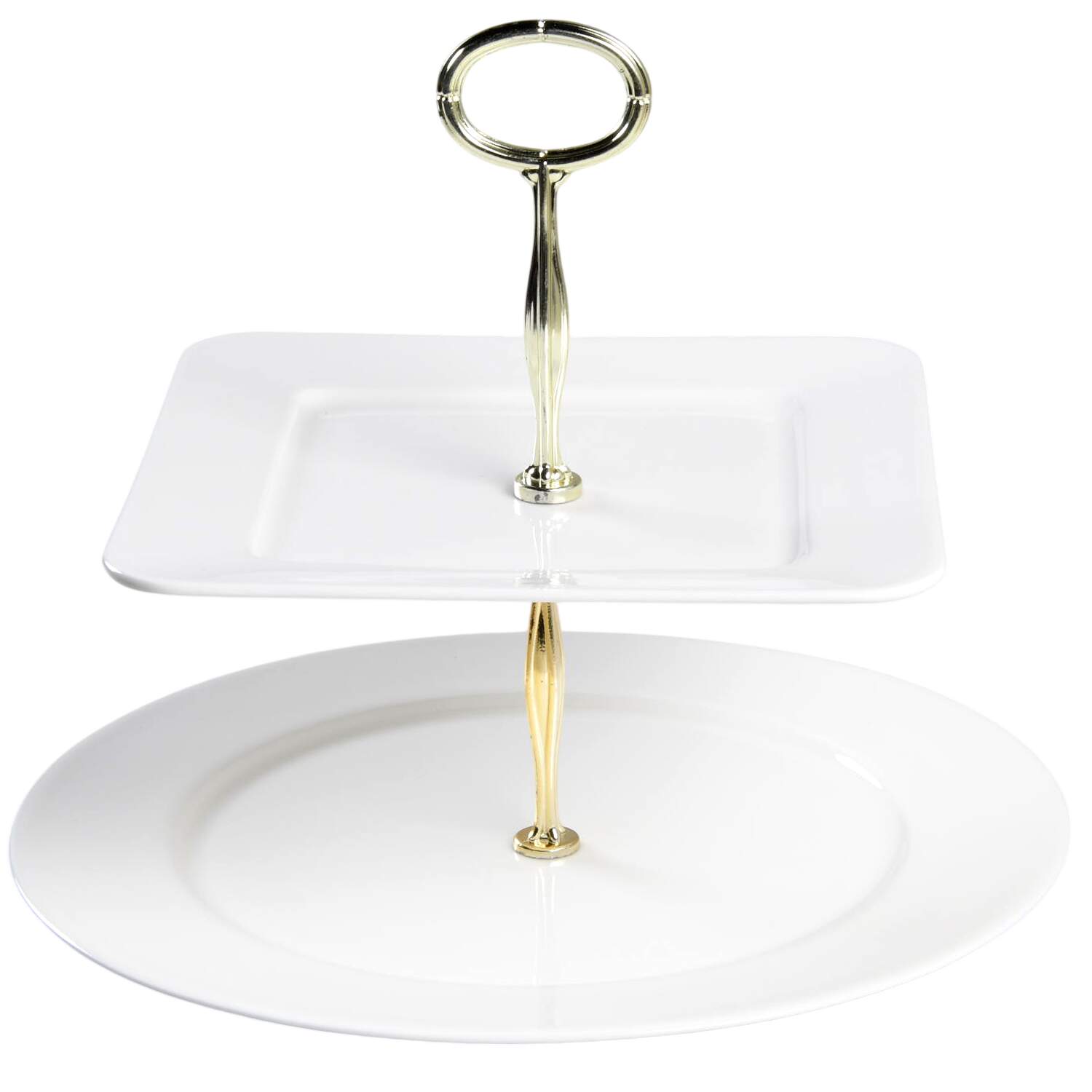Hotel Collection 6 5/8"-10"  2 Tiered Serving Tray (Dp, Sp) HC by Macy's (China)-1