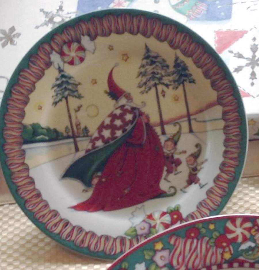Merry Christmas Bread & Butter Plate by Mary Engelbreit-1