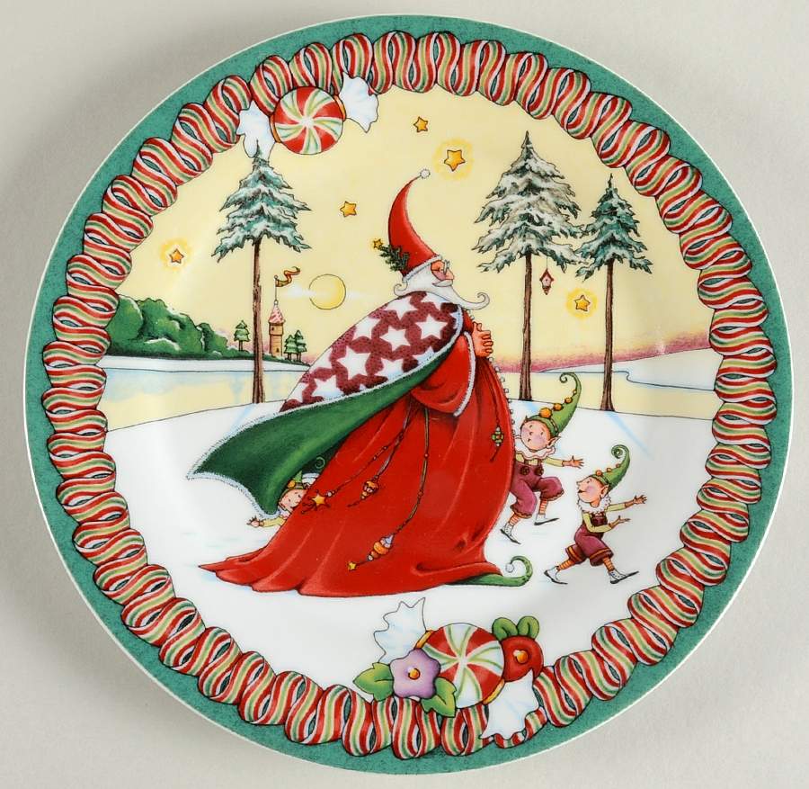 Merry Christmas Salad Plate by Mary Engelbreit-1