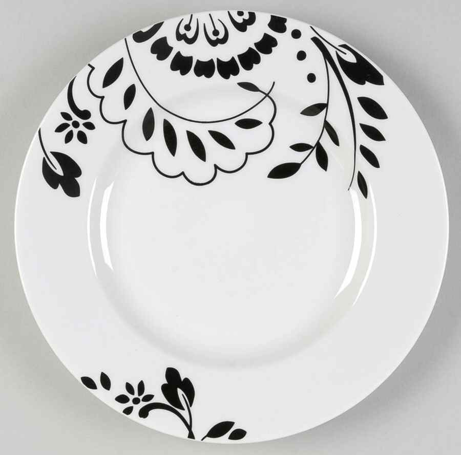 Hudson Black Salad Plate by Martha Stewart-1