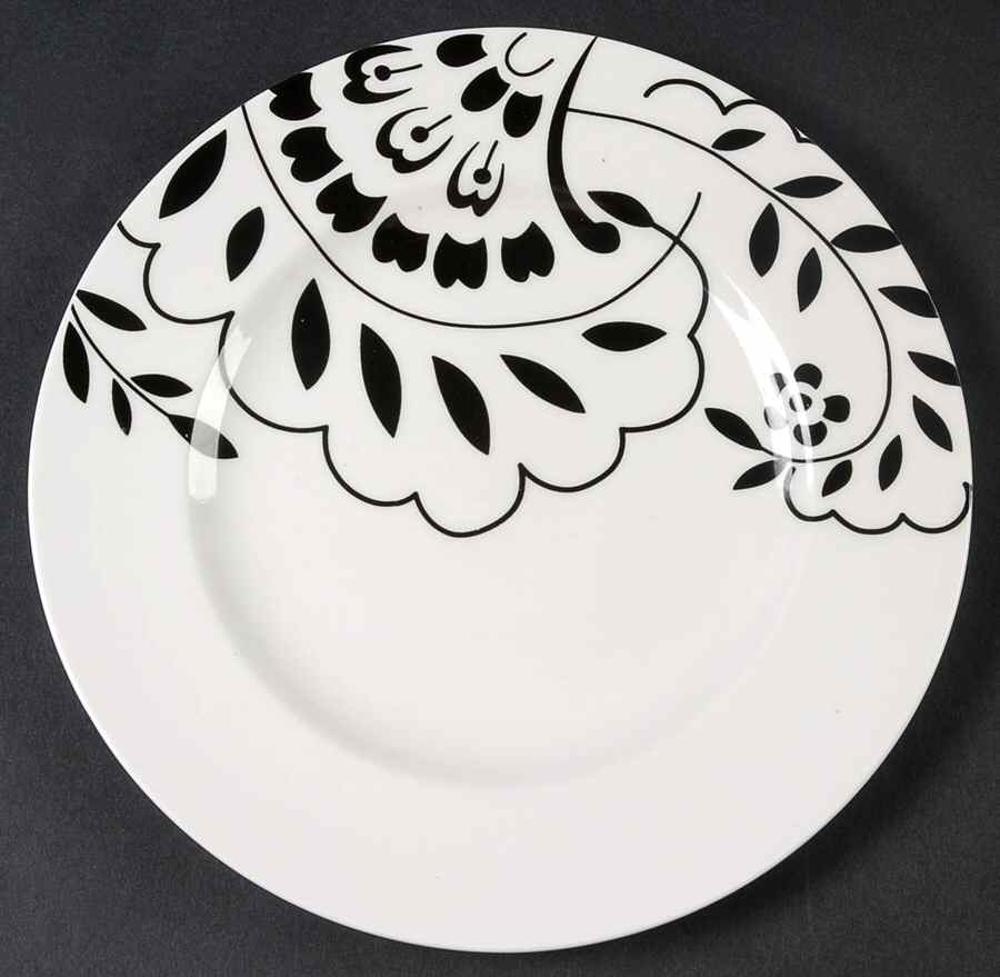 Hudson Black Bread & Butter Plate by Martha Stewart-1