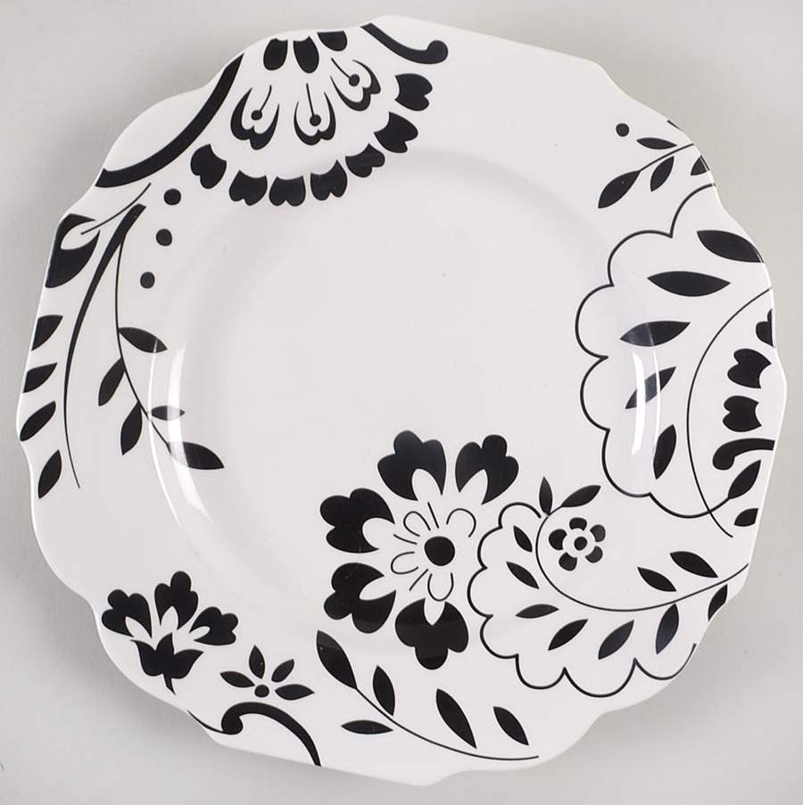 Hudson Black Salad Plate by Martha Stewart-1