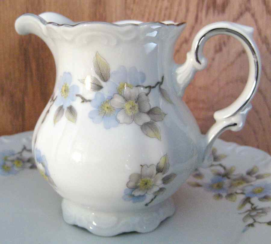 Springtime Blue Creamer by Mitterteich-1