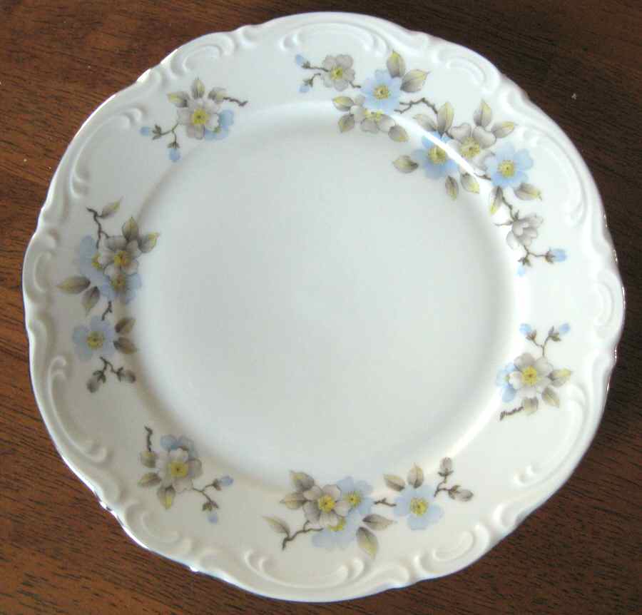 Springtime Blue Salad Plate by Mitterteich-1
