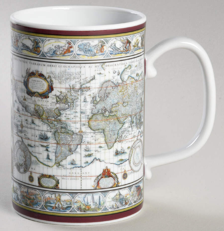Blaeu Mercator Mug by Mottahedeh-1