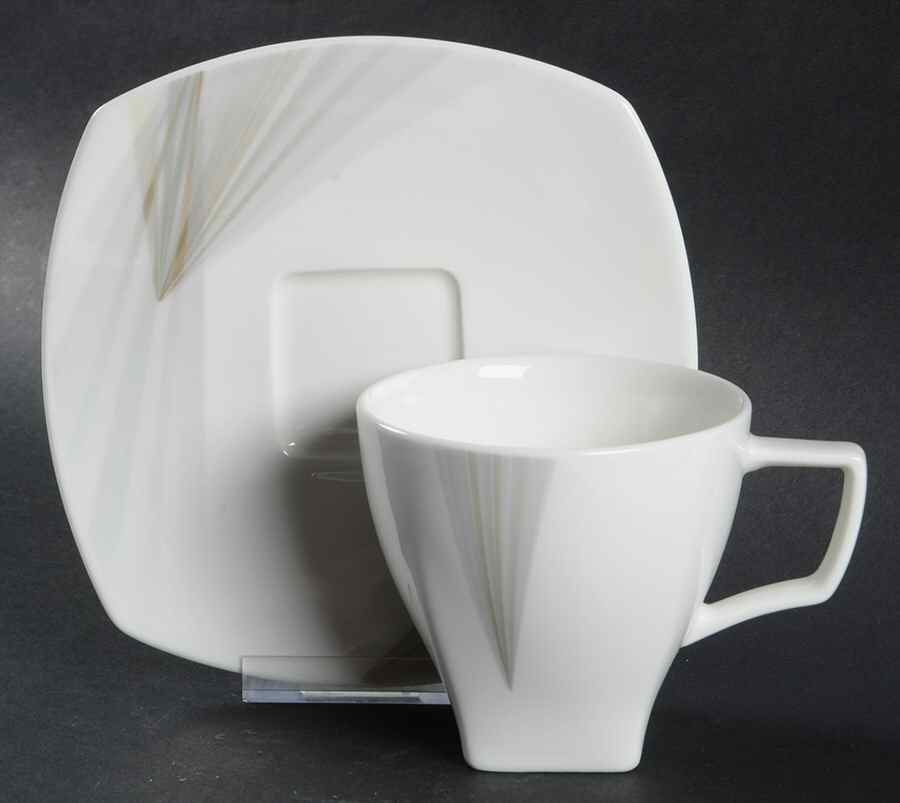 Optic Flat Cup & Saucer Set by Mikasa-1