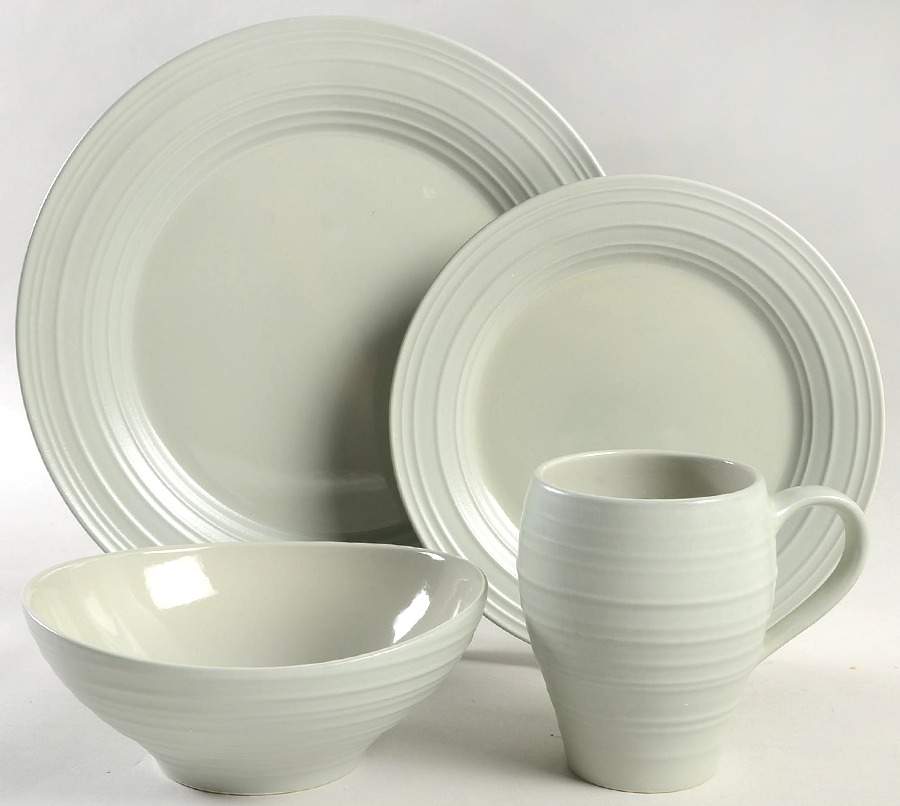 Swirl Sage 4 Piece Place Setting by Mikasa-1