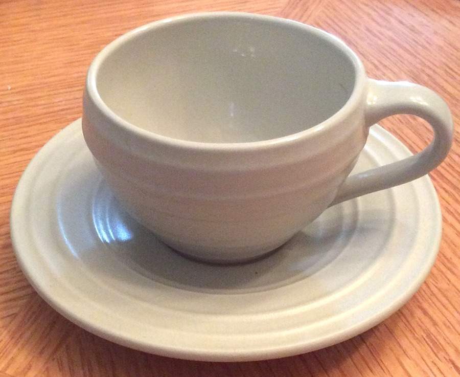 Swirl Sage Flat Cup & Saucer Set by Mikasa-1