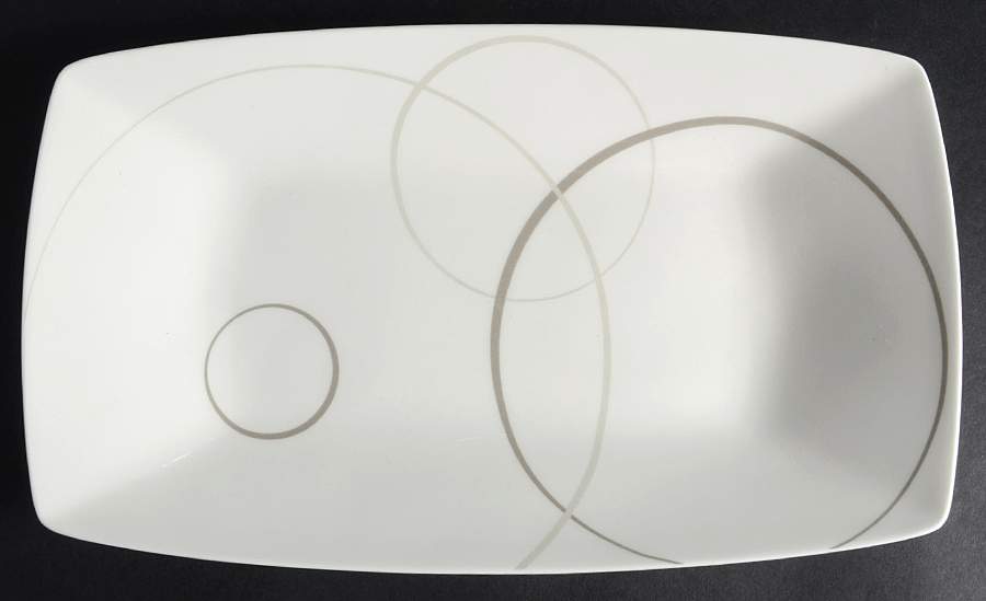 Geometric Circles 12" Sandwich Tray by Mikasa-1
