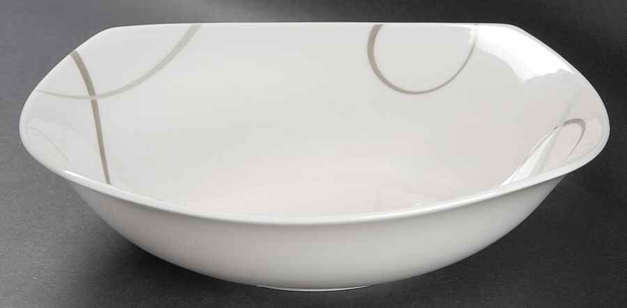 Geometric Circles 9" Round Vegetable Bowl by Mikasa-1