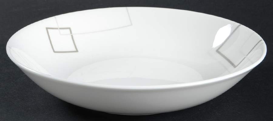 Geometric Squares Coupe Soup Bowl by Mikasa-1