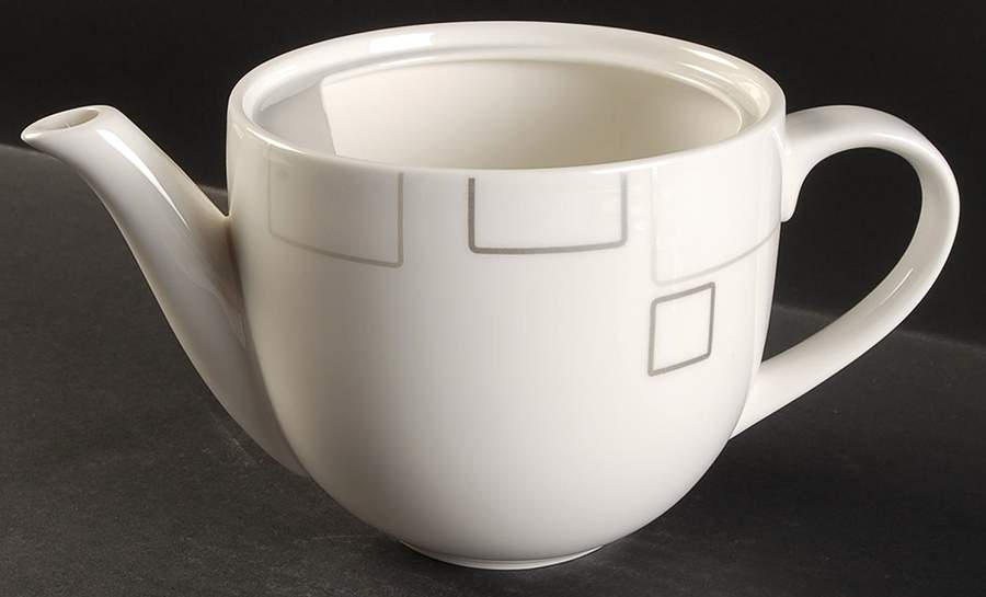 Geometric Squares Teapot No Lid by Mikasa-1