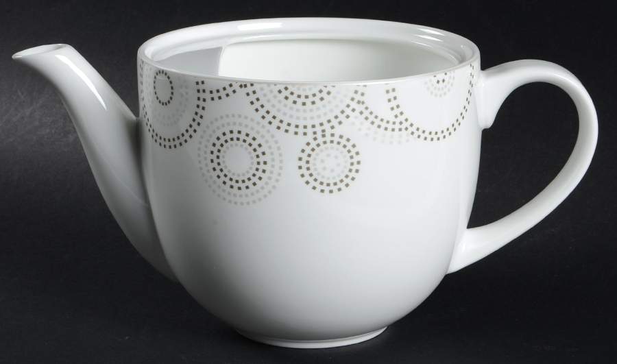 Sparkle Circles Teapot No Lid by Mikasa-1
