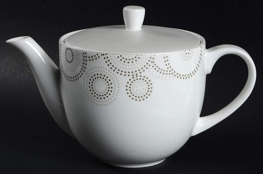 Sparkle Circles Teapot & Lid by Mikasa-1