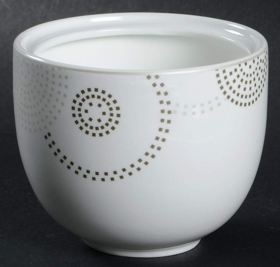 Sparkle Circles Sugar Bowl No Lid by Mikasa-1