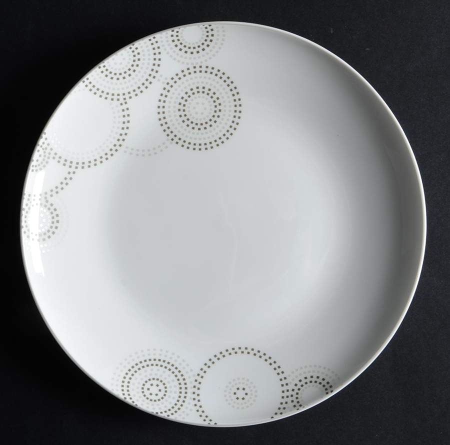 Sparkle Circles Salad Plate by Mikasa-1