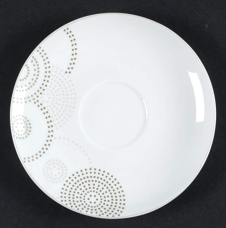 Sparkle Circles Saucer by Mikasa-1