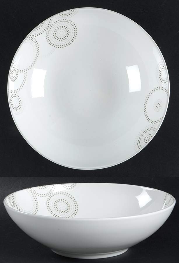 Sparkle Circles 9" Round Vegetable Bowl by Mikasa-1