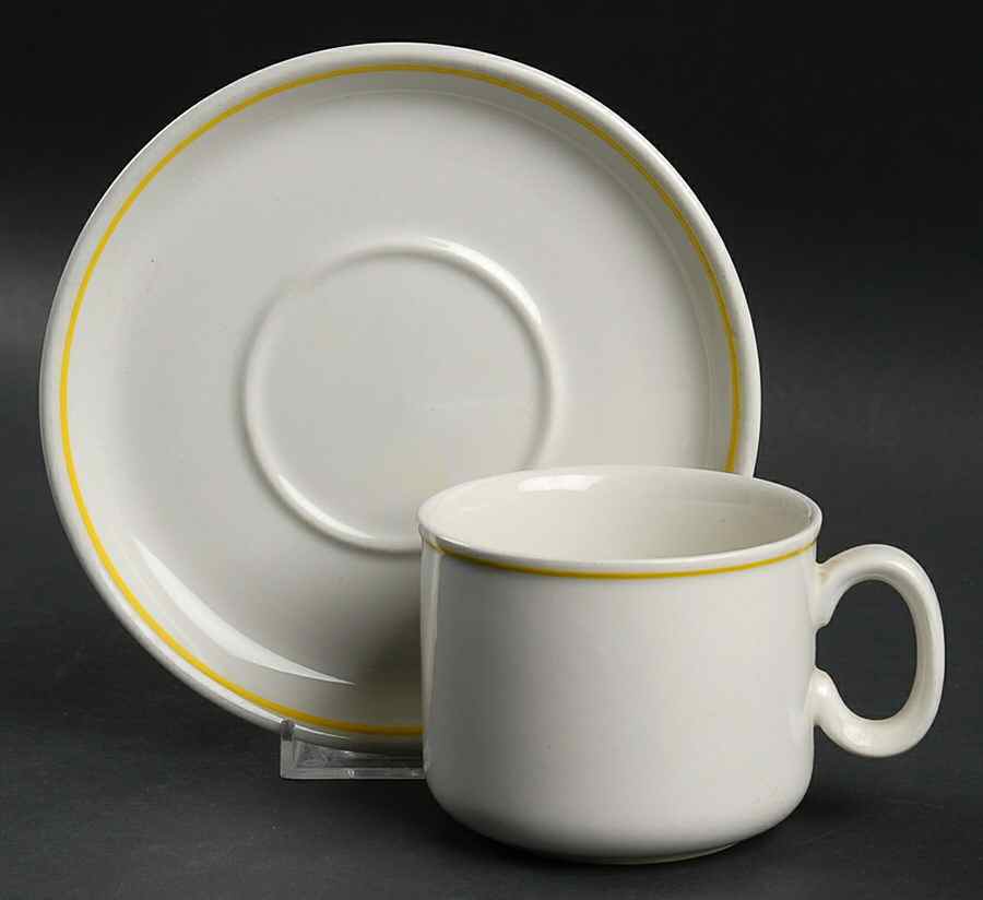 MEK297 Flat Cup & Saucer Set by J & G Meakin-1