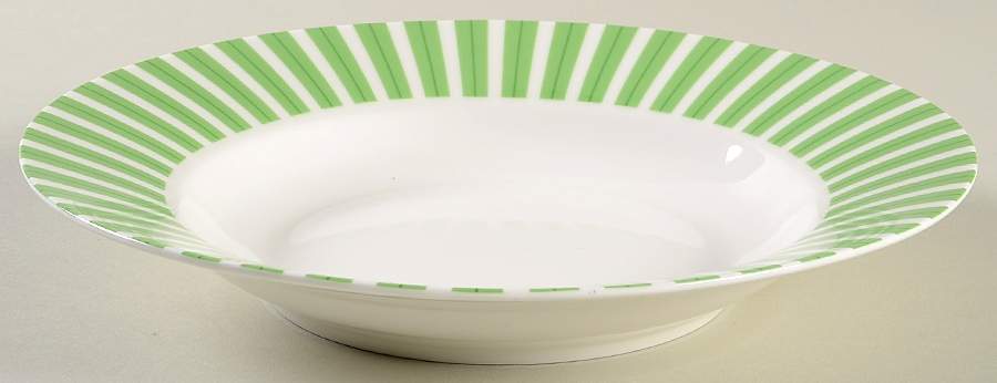 Allegro Green Large Rim Soup Bowl by Maxwell & Williams-1