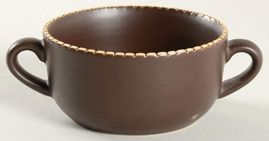 Italian Stitch Individual Handled Soup Bowl by Mario Batali-1