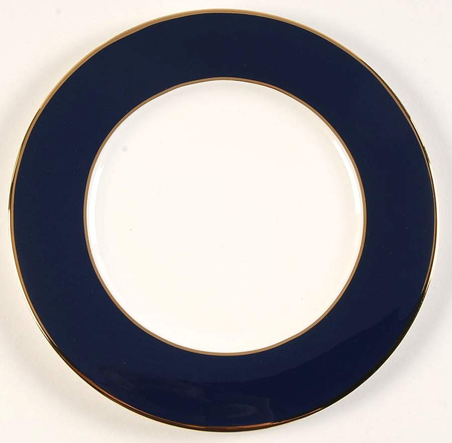 Color Studio Blue and Gold Salad Plate by Mikasa-1