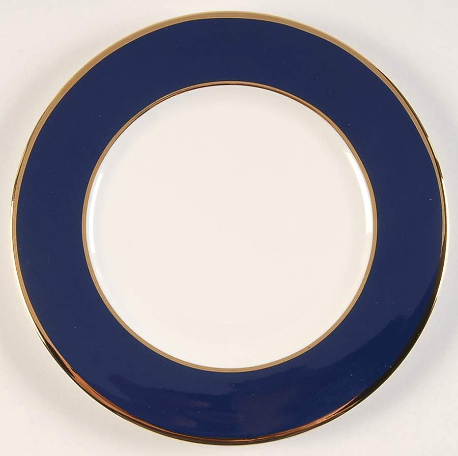 Color Studio Blue and Gold Bread & Butter Plate by Mikasa-1