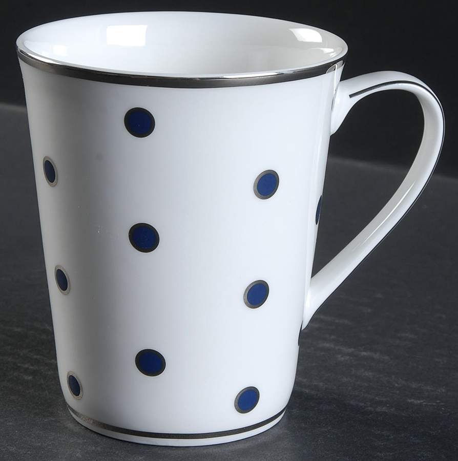 Color Studio Blue and Platinum Accent Mug by Mikasa-1