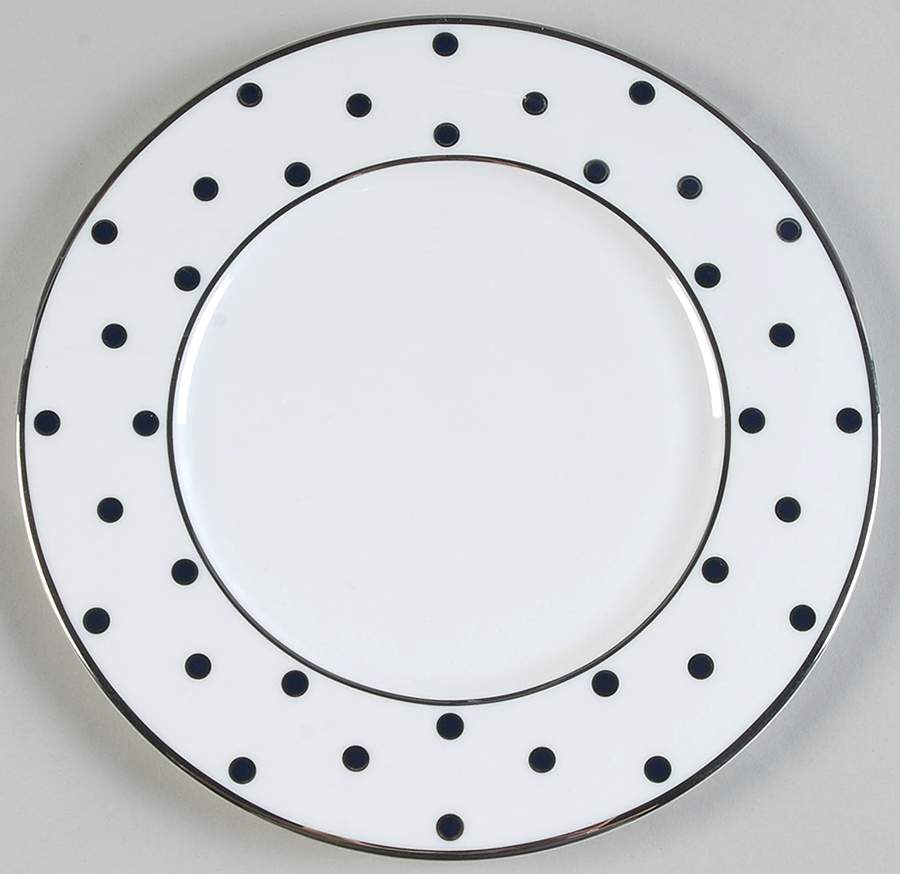 Color Studio Blue and Platinum Accent Salad Plate by Mikasa-1