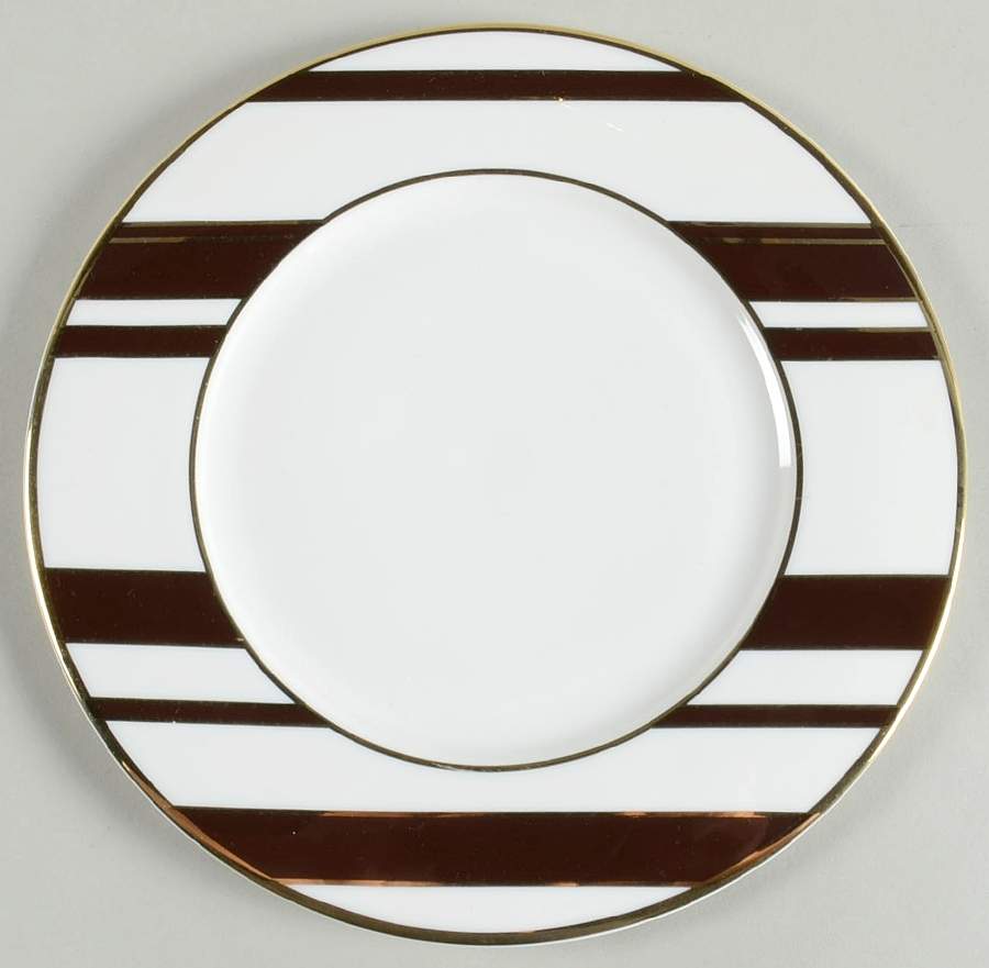 Color Studio Brown and Gold Accent Salad Plate by Mikasa-1