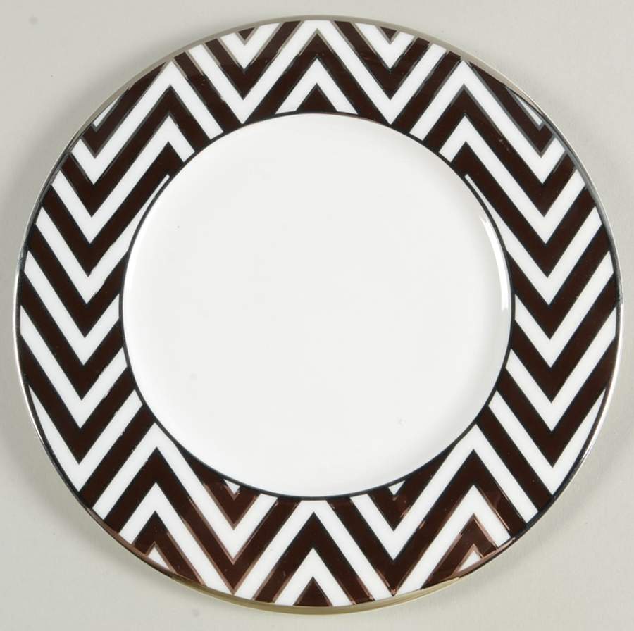 Color Studio Brown and Platinum Accent Salad Plate by Mikasa-1