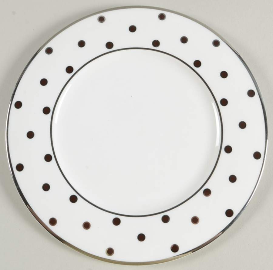 Color Studio Brown and Platinum Accent Salad Plate by Mikasa-1