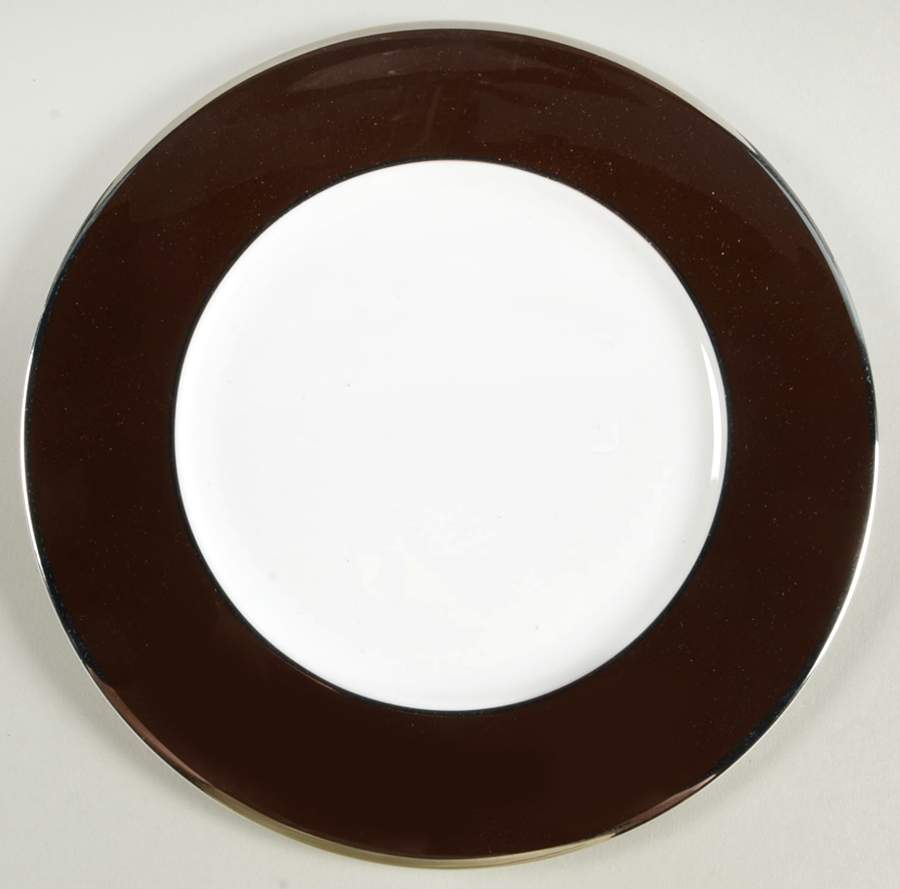 Color Studio Brown and Platinum Salad Plate by Mikasa-1