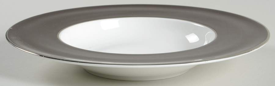 Color Studio Brown and Platinum Large Rim Soup Bowl by Mikasa-1